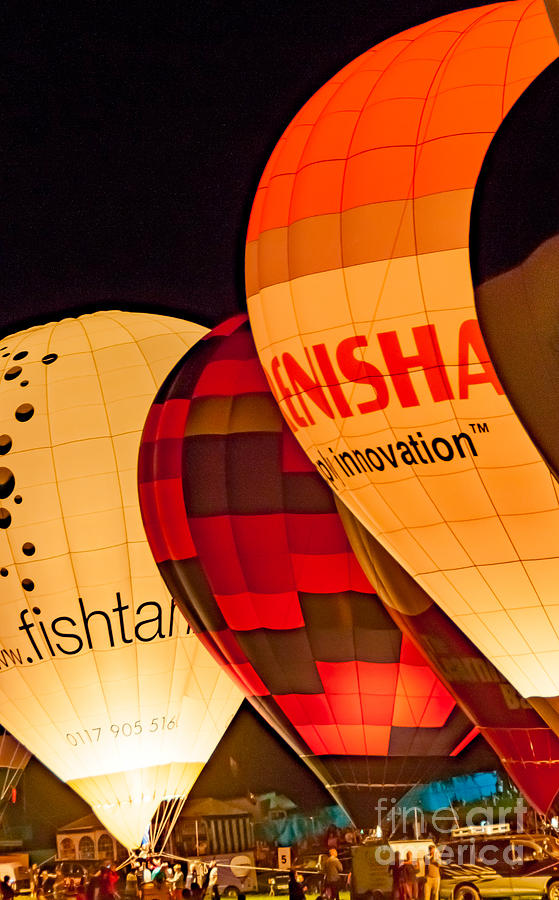 Bristol Balloon Fiesta - Night Glow Photograph by Colin Rayner
