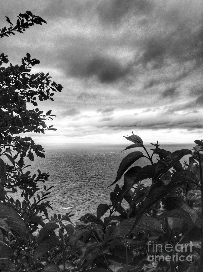 Bristol Channel View in Black and White 2 Photograph by Joan-Violet Stretch