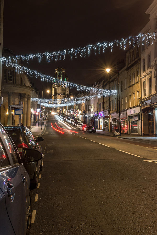 Bristol Christmas lights on Park Street Photograph by Jacek Wojnarowski