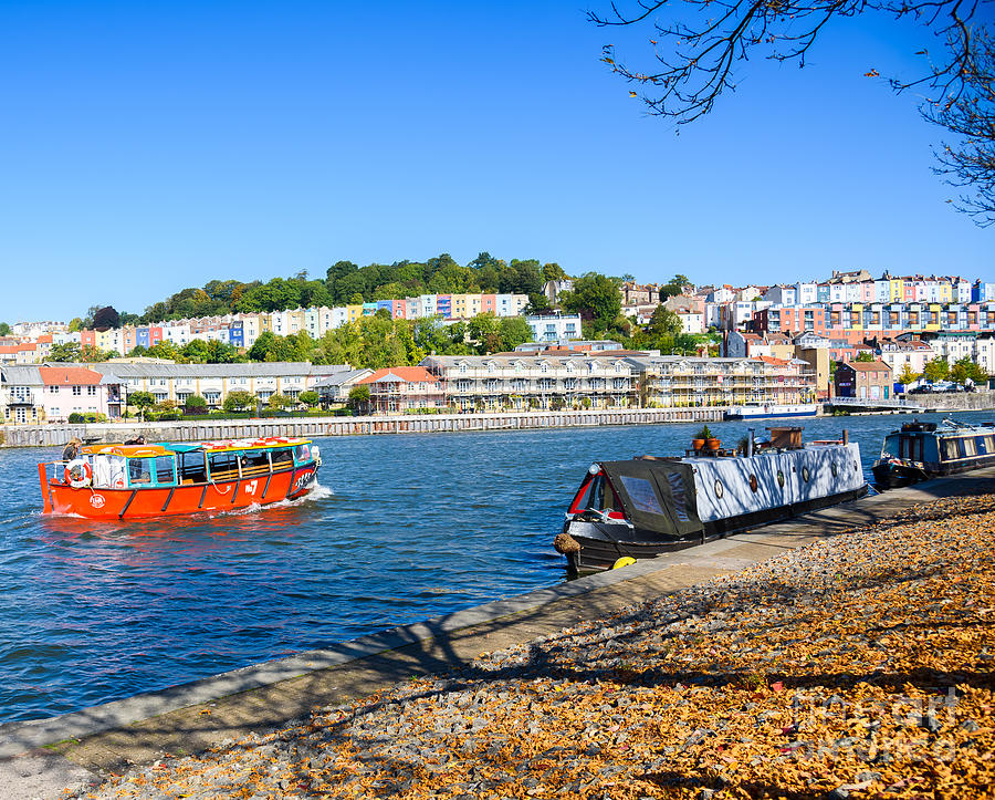 Bristol Harbour and painted houes Photograph by Colin Rayner