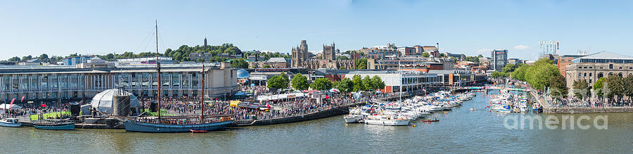 Bristol Harbour panorama Photograph by Colin Rayner