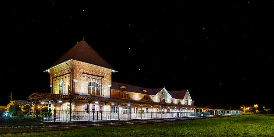 Bristol Train Station At Night Photograph