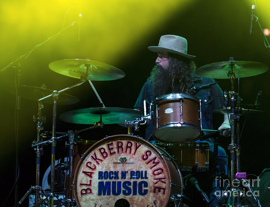 Brit Turner with Blackberry Smoke Photograph by David Oppenheimer ...