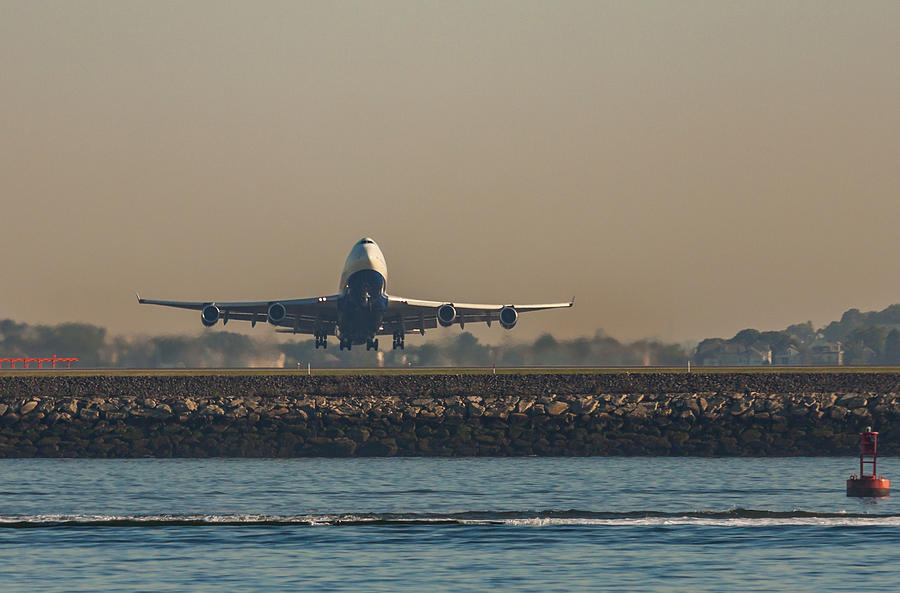British Airlines 747 Take Off 2 Photograph by Brian MacLean