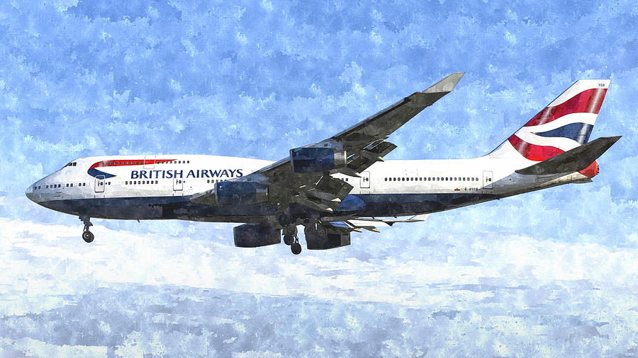 British Airways Photograph - British Airways Boeing 747 Art by David Pyatt