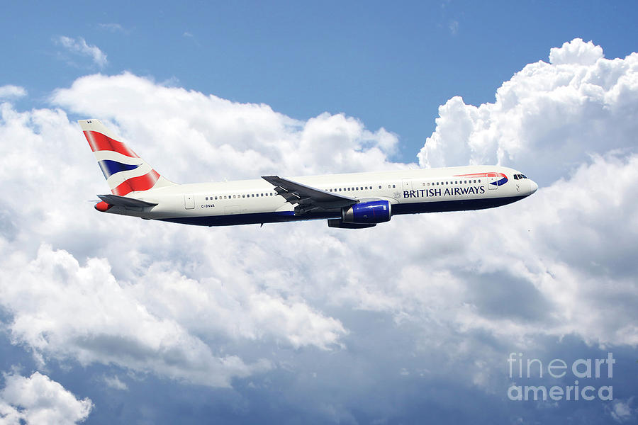 British Airways Boeing 767 Digital Art by Airpower Art