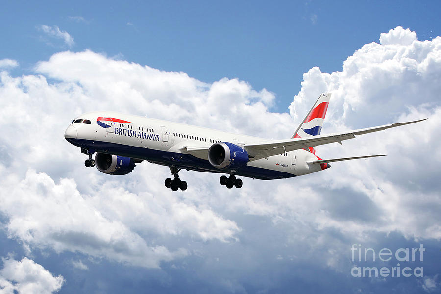 British Airways Boeing 787 Dreamliner Digital Art by Airpower Art