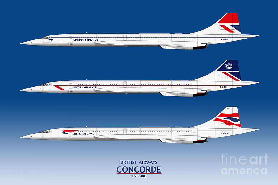 1986 British Airways Auckland Pour London Premier Vol Housse Concorde Concorde 