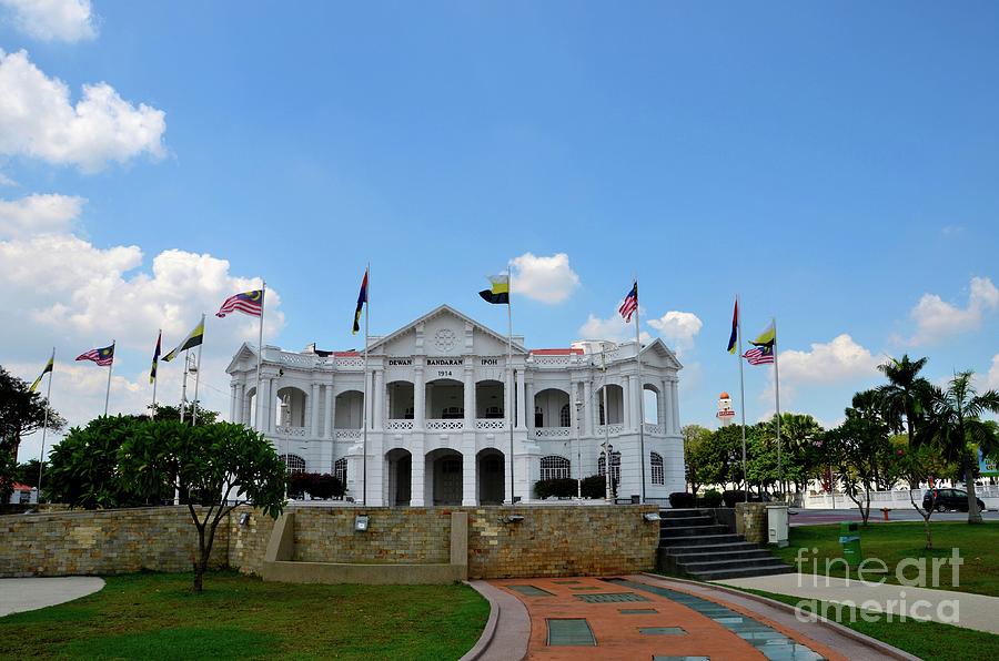 British colonial architecture town hall and general post office building Ipoh Malaysia Photograph by Imran Ahmed