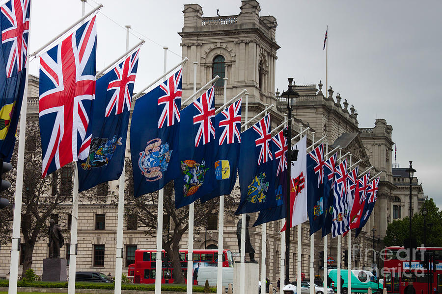 British Commonwealth Flags Photograph by Thomas Marchessault