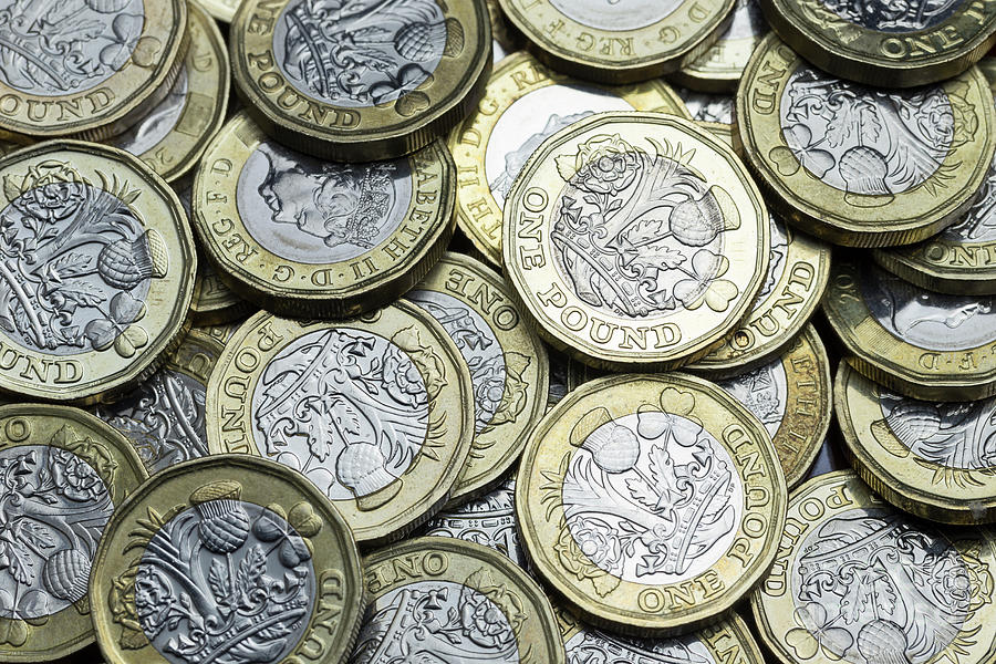 British Currency Sterling Pound Coins Photograph by Roberto ...