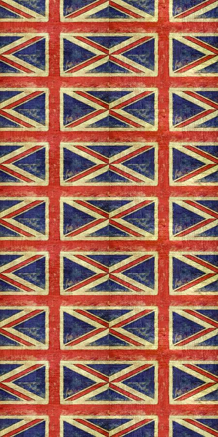 British Flag Collage One Digital Art by Michelle Calkins