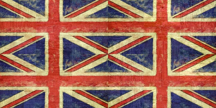 British Flag Collage Two Digital Art by Michelle Calkins