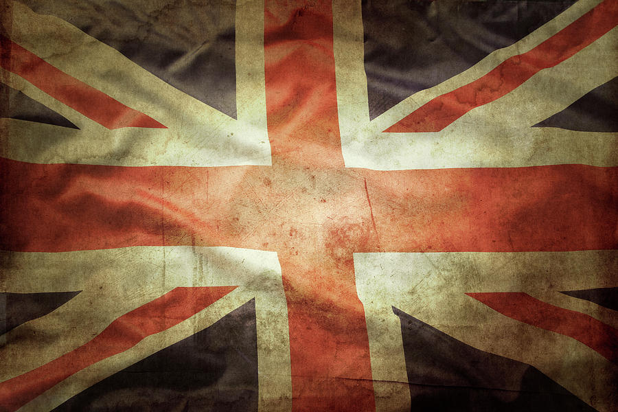 Abstract Photograph - British flag by Les Cunliffe