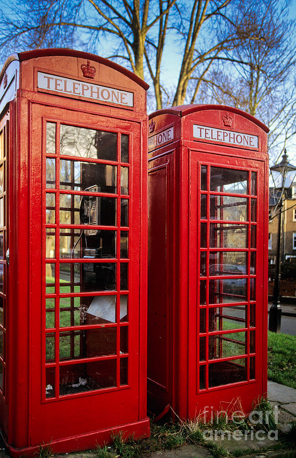 British Phonebooths Photograph by Inge Johnsson