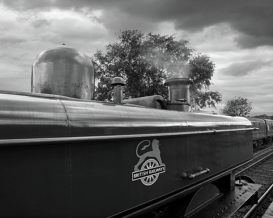 British Railways Steam Train Mono Photograph by Gill Billington