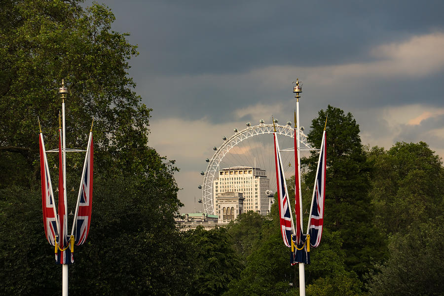 British Symbols and Landmarks - Exploring London on a Cloudy Day Photograph by Georgia Mizuleva