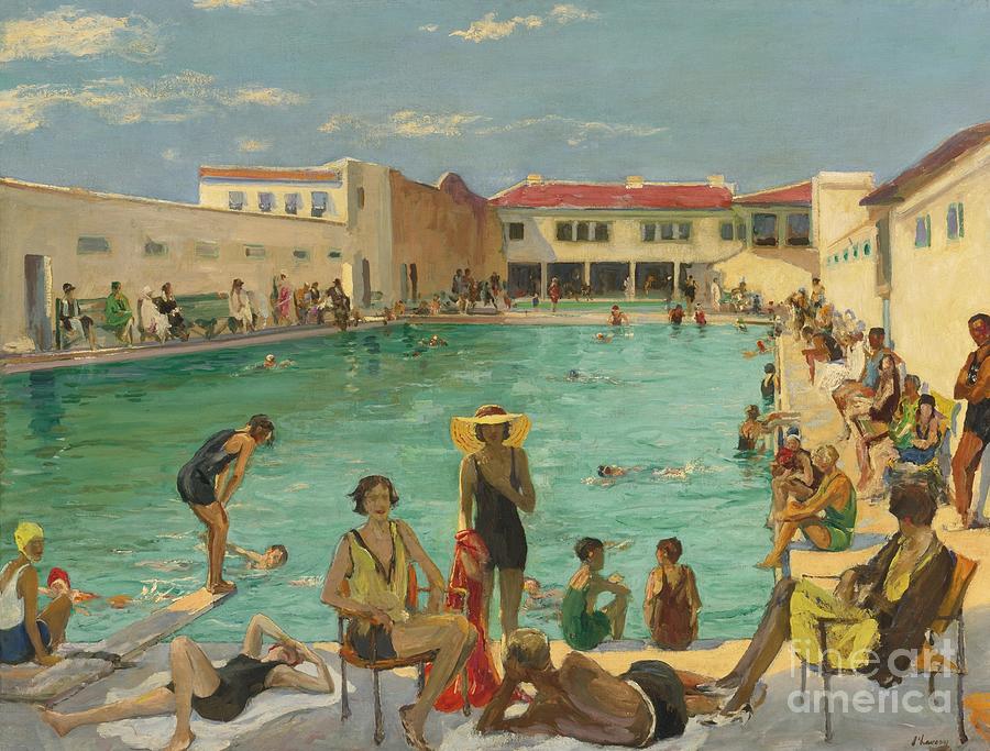 Sir John Lavery Painting - British Winter In Florida by MotionAge Designs