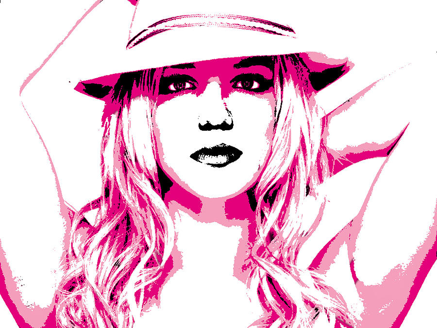Britney Spears Digital Art by Brad Scott