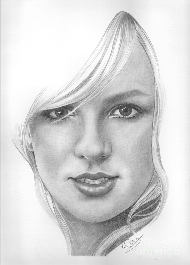 Britney Spears Drawing by Karen Townsend