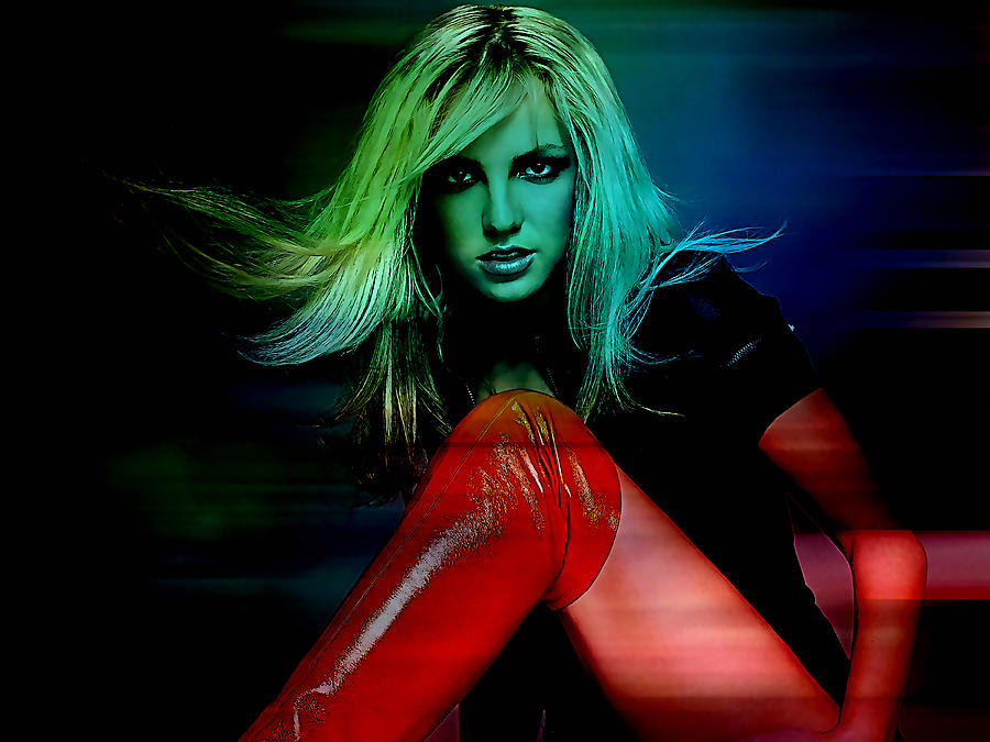 Britney Spears Digital Art by Marvin Blaine