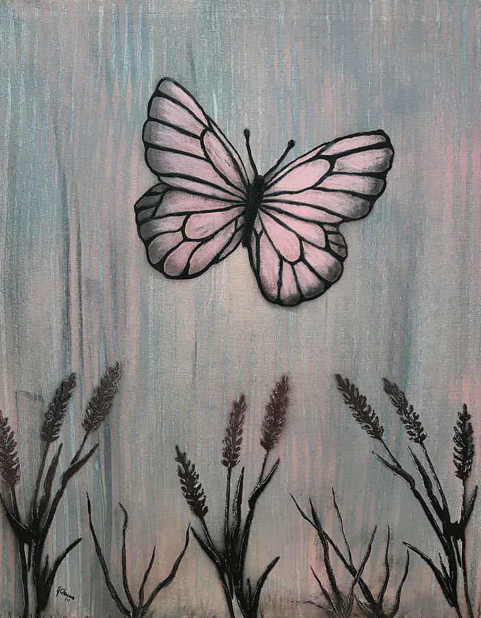 Butterfly Painting - Brittanys Butterfly by Jennifer Chlarson