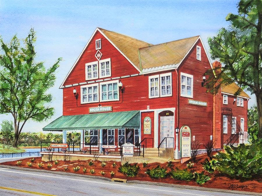 Broad Brook Opera House Painting by Joseph Burger