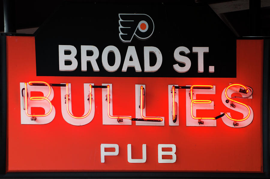 Broad Street Bullies Sign Photograph by Bill Cannon