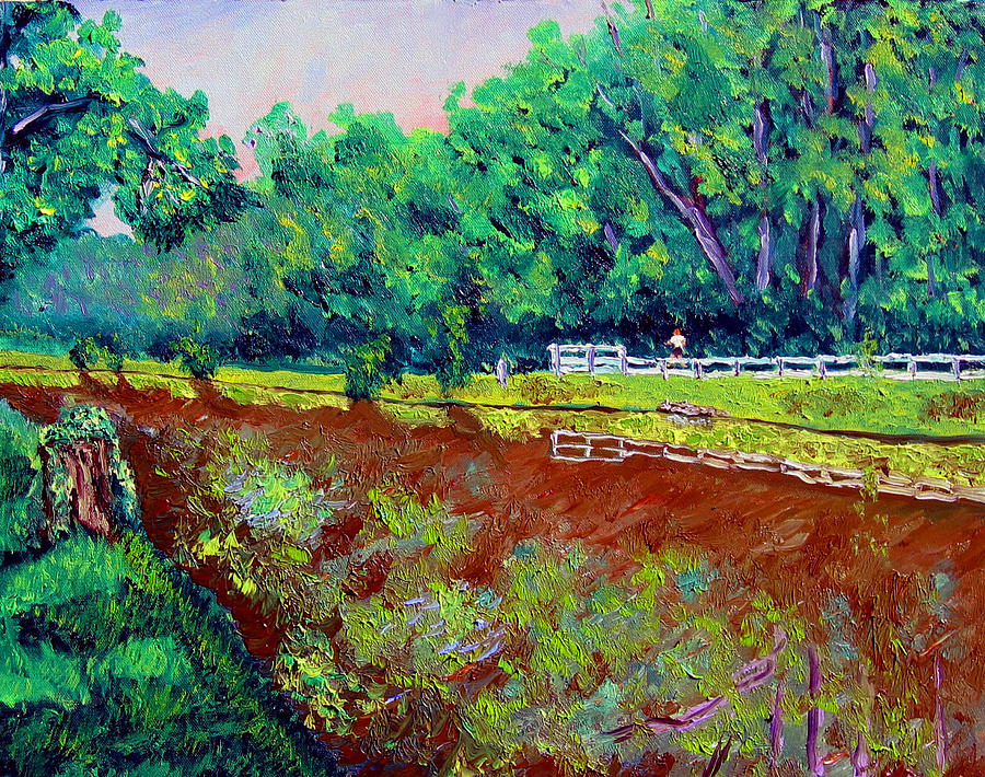 Broadripple Canal Painting by Stan Hamilton