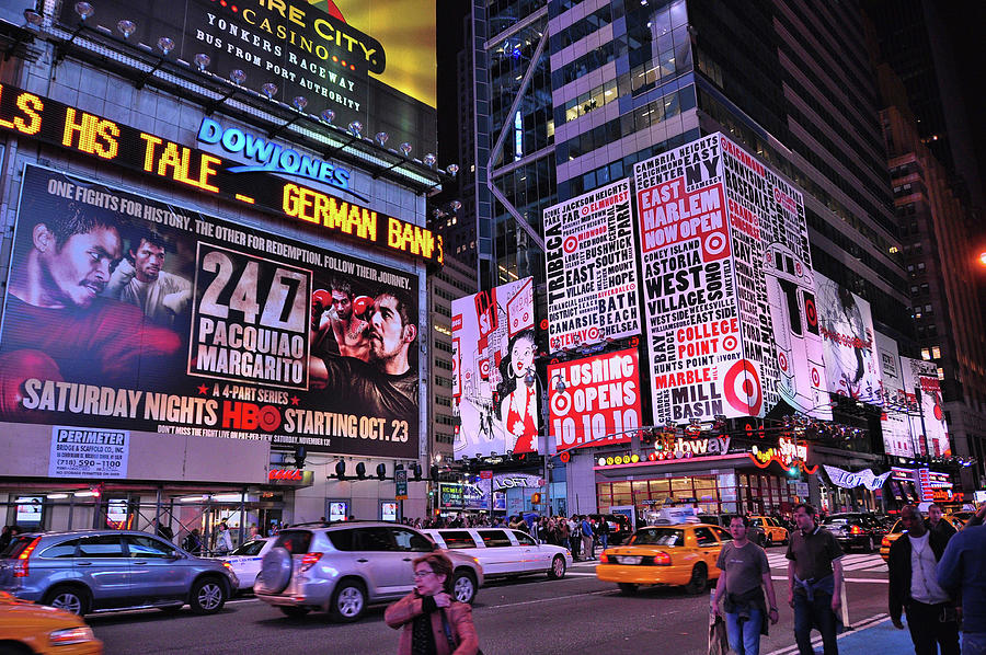 Broadway and 42nd Street   Photograph by Allen Beatty