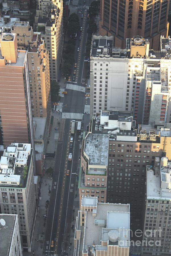 Broadway As Seen From The Top Of The Empire State Building Photograph by John Telfer