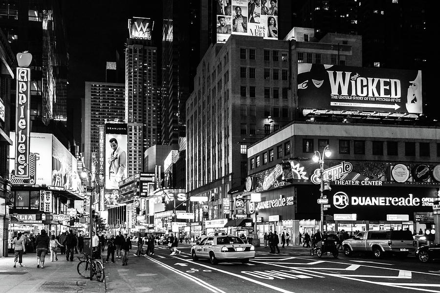 Broadway At Night Photograph