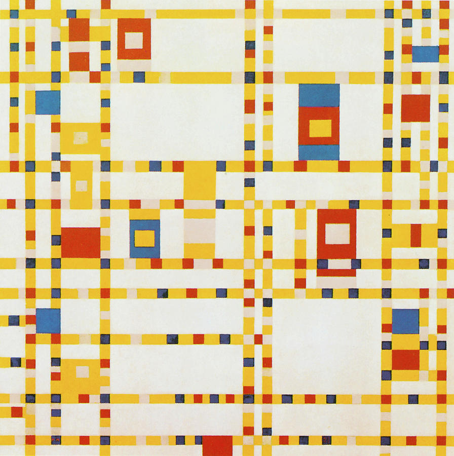 Abstract Photograph - Broadway Boogie Woogie by Piet Mondrian