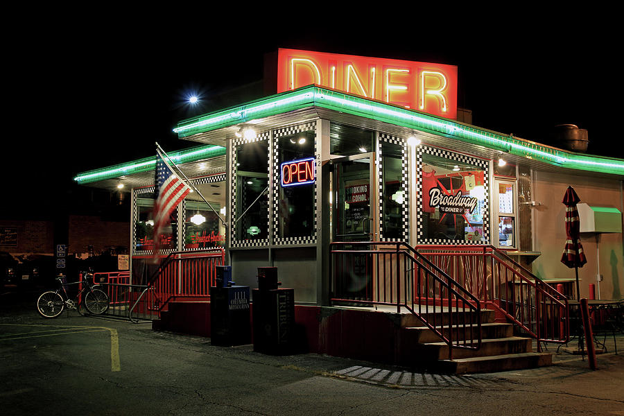 Broadway Diner Photograph by Christopher McKenzie