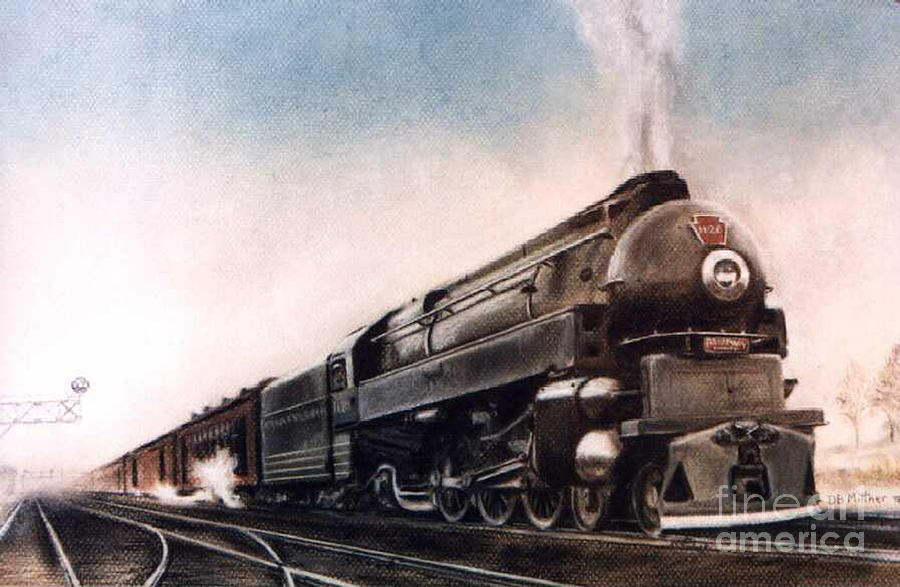 Trains Painting - Broadway Limited by David Mittner Trains Painting - Broadway Limited by David Mittner
