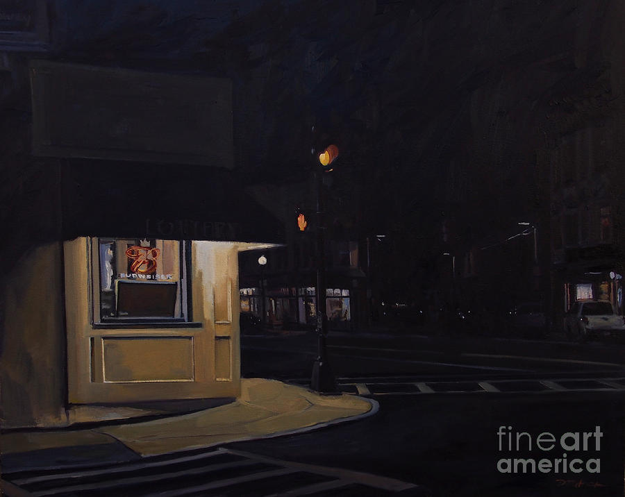 Broadway Nocturne II Painting by Deb Putnam