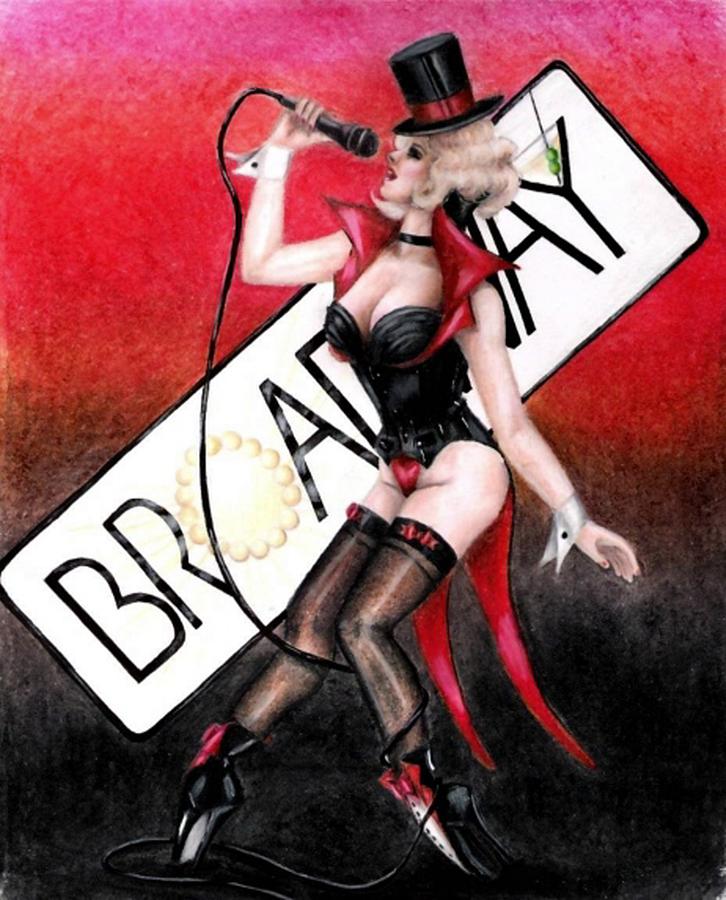 Broadway Style Drawing by Scarlett Royale