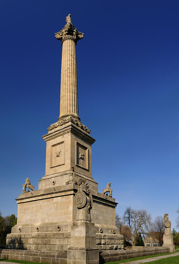 Brock Monument and crypt with internal spiral staircase at Queen Photograph by Reimar Gaertner