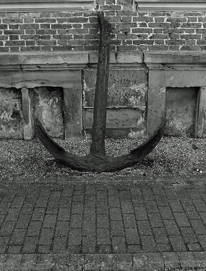 Broken Anchor Monochrome Photograph by Jeff Townsend