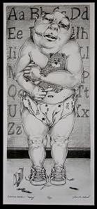 Babies Drawing - Broken Babies 1 Henry by Jasen Workman Babies Drawing - Broken Babies 1 Henry by Jasen Workman
