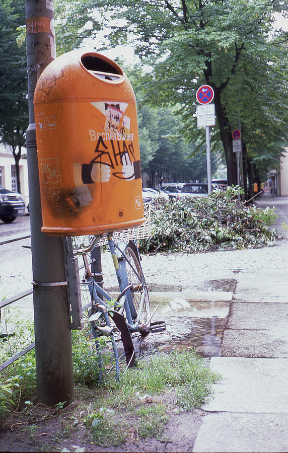 Broken Photograph - Broken bike in Berlin by Nacho Vega