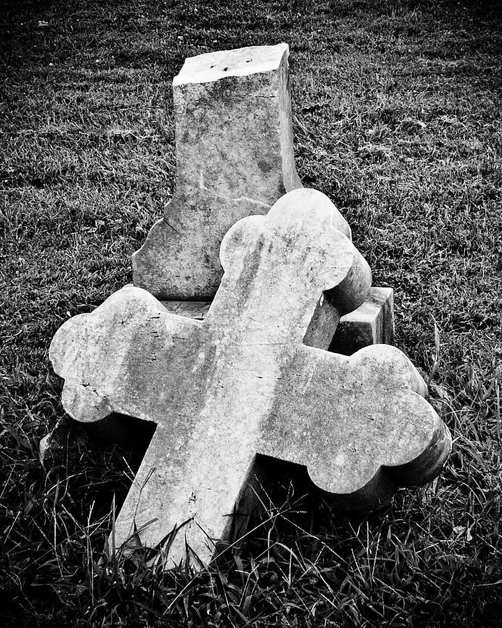 Broken Cross Photograph - Broken Cross by Deborah Williams