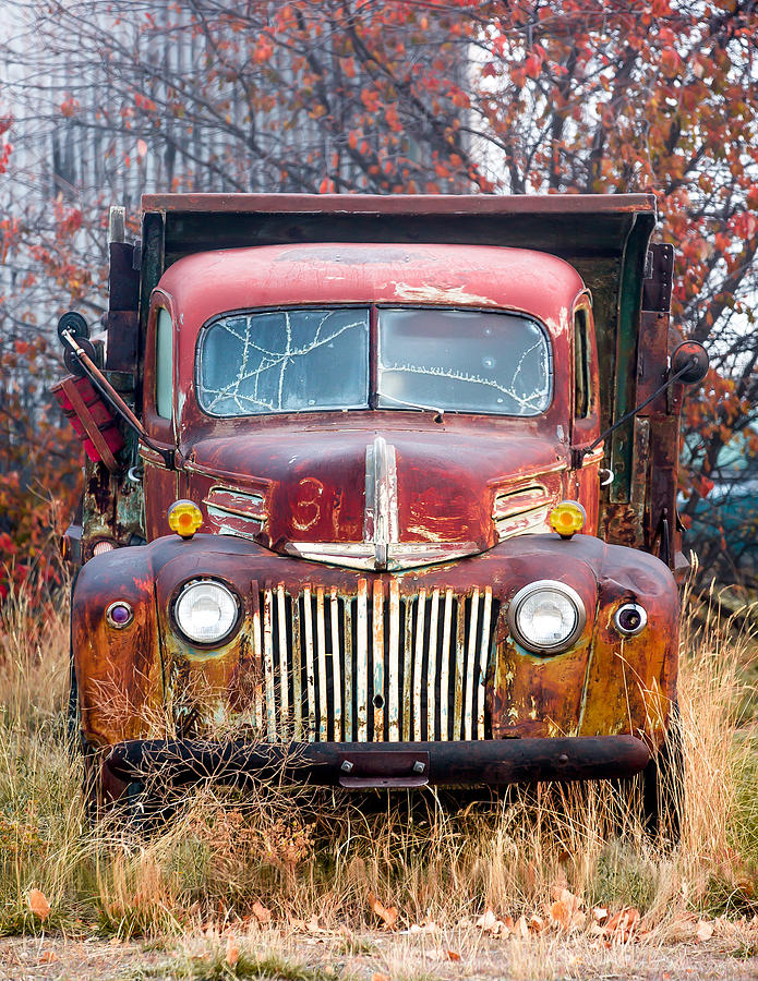 Fall Photograph - Old Abandoned Truck by Todd Klassy