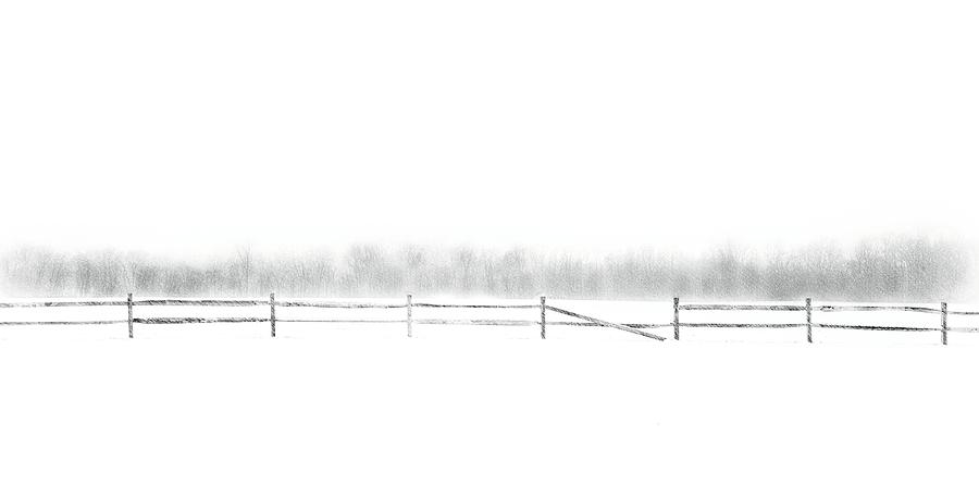 Winter Photograph - Broken Fence by Dan Hayes