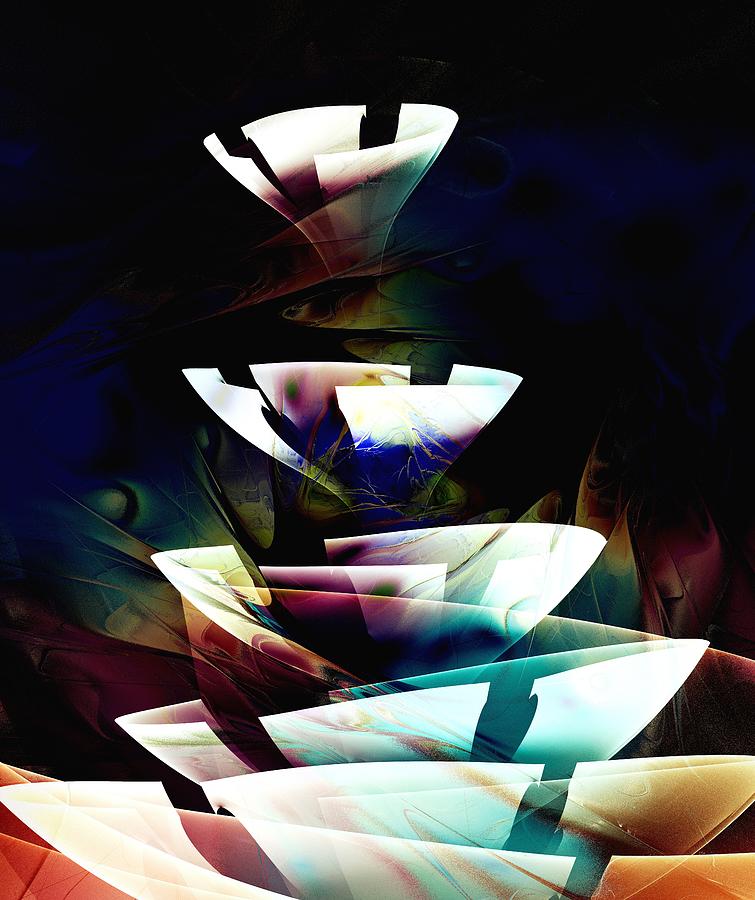 Abstract Digital Art - Broken Glass by Anastasiya Malakhova