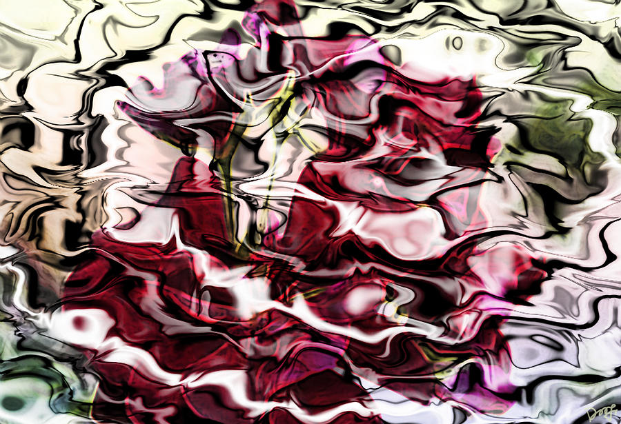 Broken Heart Floral Abstract Photograph by Dee Flouton