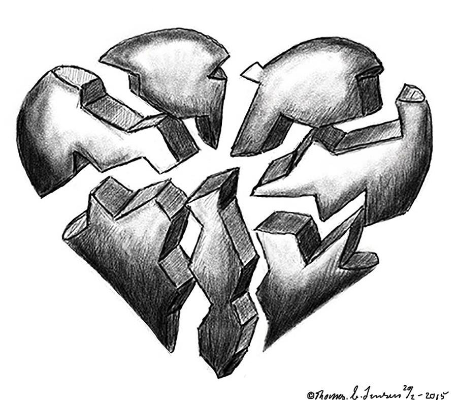 Broken Heart Digital Art by ThomasE Jensen