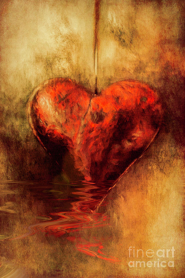 Broken Hearted Digital Art by Elaine Teague