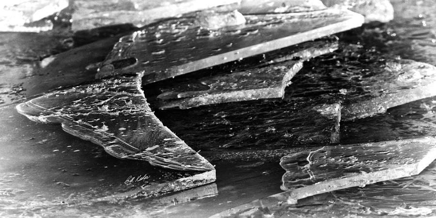 Broken Sheets Of Ice Photograph by Bill Kesler