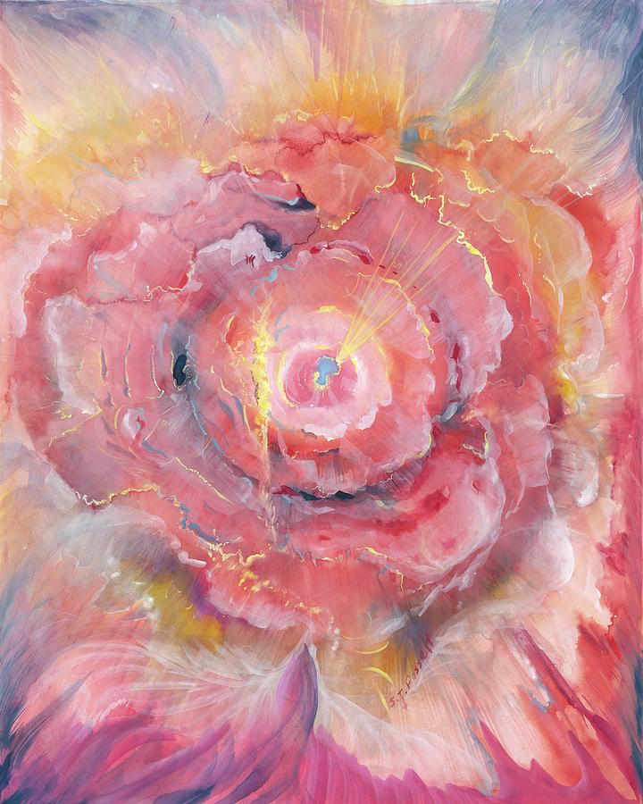 Broken Spirit Rose Painting by Sheri Jo Posselt